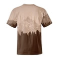 thumbnail image 6 of Men's Fashion T-Shirts Graphic Tees Mountain Views Print Tee for Men Coffee XXL, 6 of 6