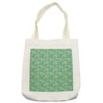 thumbnail image 1 of Tropical Tote Bag, Exotic Hawaiian Leaves and Bird of Paradise, Cloth Linen Reusable Bag for Shopping Books Beach and More, 16.5" X 14", Cream, by Ambesonne, 1 of 2