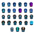 thumbnail image 3 of 3D Glowing Planetary Galaxy Astronaut Crystal Ball Night Lights, LED Night Light Projector, 7 Colors Change LED Galaxy Starry Light Projector for Bed, 3 of 4