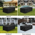 thumbnail image 2 of Funda para muebles de patio con asas de tela duraderas, 150 x 90 x 75 cm, fácil de colocar y quitar, correas de sujeción para un ajuste seguro, 2 of 5