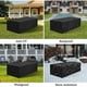 thumbnail image 2 of Funda para muebles de patio con asas de tela duraderas, 150 x 90 x 75 cm, fácil de colocar y quitar, correas de sujeción para un ajuste seguro, 2 of 5