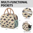 thumbnail image 6 of Womens Beige Dinosaurs Names Pattern Lunch Box for Work,Insulated Lunch Bag for Women,Loncheras Para Mujer,Leakproof Adult Lunch Bag for Work,Beach,Travel,Picnic,Camping, 6 of 7