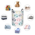 thumbnail image 3 of DouZhe Waterproof Collapsible Large Laundry Baskets, Cartoon Cute Pandas Animals Prints Circular Hamper with Handles, 3 of 6