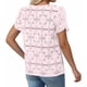 thumbnail image 4 of Craaazy Women's Relaxed Fit Crew Neck Blouse, Solid Color Short Sleeve Lace Eyelet Top, Loose Comfy Floral Lace Casual Tee for Summer Gifts, 4 of 6