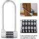 thumbnail image 2 of 5 Digit Combination Padlock Alloy Safety U Shaped Code Lock Extra Long Locker Lock With Code Lock(silver), 2 of 5