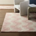 thumbnail image 2 of NICOLE MILLER NEW YORK Kendall Slinky Geo Handcrafted Area Rug, 100% Wool Rug, Rose, 8'x10', 2 of 9