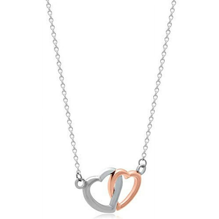 Daughter Valentine Double Infinity Heart Necklace Jewelry Gift from Mom Dad Braver Stronger Smarter Loved Birthday Sweet 16 Gifts from
