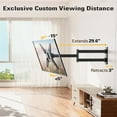 thumbnail image 3 of Long Arm TV Wall Mount for Most 26-65 Inch TVs, 30 Inch Long Extension TV Mount Swivel and Tilt, Full Motion Wall Mount TV Bracket Fit Max VESA 400x400mm,Up to 99 lbs, 3 of 5