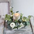 thumbnail image 6 of Guozer Clearance Green-wreath for Candlesticks 1PCS Mini Wreath Candle Rings Wreaths Christmas Centerpieces for Tables, 6 of 6