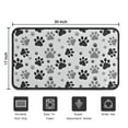 thumbnail image 5 of Grey Dog Paw Footprint Door Rugs,Washable Non Slip Door Mats Indoor,Decorative Door Mats,Entry Mat Indoor for Entrance,Bedroom,Kitchen,Bathroom,30"x17", 5 of 6