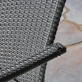 thumbnail image 4 of Ethan Outdoor 3 Piece Acacia Wood and Wicker Bistro Set with Cushions, Gray, Gray, Gray, 4 of 7