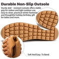 thumbnail image 6 of Knivor Moccasin Slippers for Women Faux Suede Fleece Lined Slip‑On Cozy Bedroom House Slippers Soft Warm Winter Indoor Outdoor House Shoes, 6 of 10