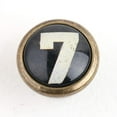 thumbnail image 1 of veasfak Tiroir d'Armoire en Laiton Antique Poignées Rondes Numéro 7, 1 of 8