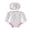 White, variant on BemeyourBBs Toddler Baby Girl One-Piece Swimsuit with Sun Hat Set Infant Girls Bathing Suit Long Sleeve Rash Guard Flower Bow Print Ruffled Swimwear Summer Beach Wear