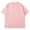 thumbnail image 4 of Pxiakgy t shirts for men Mens Summer Solid Color Fabric Simple Casual T Shirt with Round Neck And Short Sleeves mens t shirts mens tops Pink + XL, 4 of 4