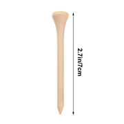 FUTUREORYY Golf Training Tee Beige Wood 100Pcs Lovers 3.3x0.4x0.4in