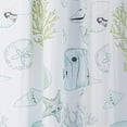 thumbnail image 2 of Levtex Home - Levtex Home - Biscayne Two Curtains 84 inch Length with Rod Pocket - 100% Cotton - Tropical Fish - White, Aqua, 2 of 3