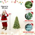 thumbnail image 7 of Mayhihi 4FT Pre-lit Artificial Small Christmas Tree with 150 Lights, Xmas Tree for Home Office Party Decor, 636 PE & PVC Mixed Branch Tips, Foldable Stand, Easy Assembly, 7 of 7