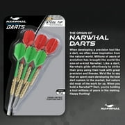 Narwhal Recreational Steel Tip Dart Set for Bristle Dartboards, 18g, 5.6 in. 6 Pack for 2 Players