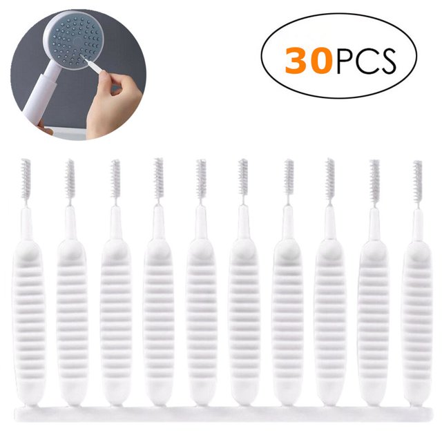 Jinsinto 30 Pieces Shower Head Cleaning Brush Anti-Clogging Shower Nozzle Cleaning Brush Multifunctional Hole Cleaning Brush for Pore Small Nozzle Keyboard