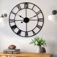 thumbnail image 4 of Nordic Style Simple Personality Creative Fashion Living Room American Style Modern loft Cafe Iron Large Wall Clock Watch, 4 of 6