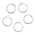 thumbnail image 4 of Aros falsos Zulema para oreja y nariz joyería para el cuerpo plata Clip en el anillo de la nariz, 4 of 6