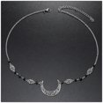 thumbnail image 4 of Hollowed Moon Headband Forehead Jewelry Hanfu Costume Hairband Vintage Women Hair Decorations Exotic Tiaras Hair Deco, 4 of 5