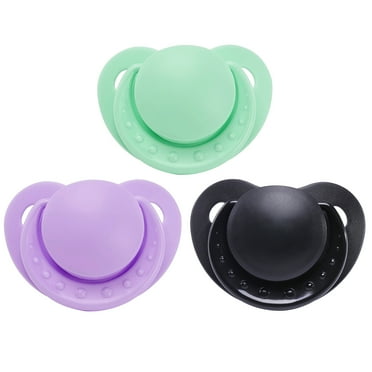 Littleforbig Smallshield Adult Sized 3 Paci Pack - Black Green Purple