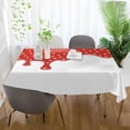 thumbnail image 6 of Coolnut Tablecloth 60" x 120" Strawberry Jam Rectangle Table Cloth Stain-Resistant Dining Table Cover for Home Dinner Party House Decor, 6 of 7