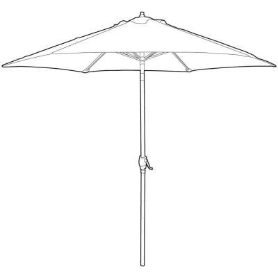 Hampton Bay Umbrella Compare S At Nextag Hampton Bay 9 Ft Aluminum Patio Market Umbrella In Prair