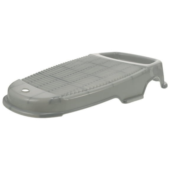 WHAMVOX Skyblue Plastic Hand Washboard with Soap Holder for Home Use Perfect for Underwear Socks Baby Clothes 10.2x6.3x0.8 inches