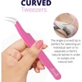 thumbnail image 4 of SIVOTE Pinces à Cils pour Extensions de Cils pour Volume, Isolation & Cils Classiques, Lot de 3, Rose, 4 of 7