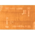 thumbnail image 1 of Ahgly Company Indoor Rectangle Abstract Orange Modern Area Rugs, 6' x 9', 1 of 4