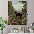 thumbnail image 4 of UXIEQU Horse And Castle Landscape Canvas Wall Art Print 15.75x11.81 Inches, 4 of 8