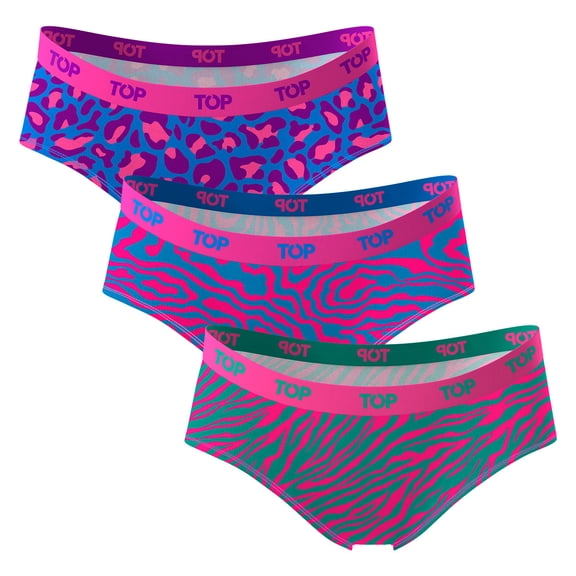 TOP Wear - Women's Cotton Blend Hipster Panties - Pack of 5 - Comfort Fit for All-Day Wear