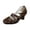 Brown, variant on Elegant Women's Heel Dress Shoes with Round Toe Adjustable Buckle Strap Comfortable Party & Wedding -On Design Non- Outsole for Casual Dates and Summer Outings