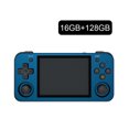 thumbnail image 2 of Consola de juegos portátil retro Reproductor de juegos con pantalla IPS de 3,5 pulgadas (16G + 128G azul) WDOplteas Para estrenar, 2 of 9