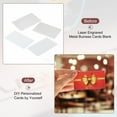 thumbnail image 4 of Unique Bargains 0.21mm Sublimation Metal Business Cards Blank Aluminum Printable Card, Silver 150Pack, 4 of 7