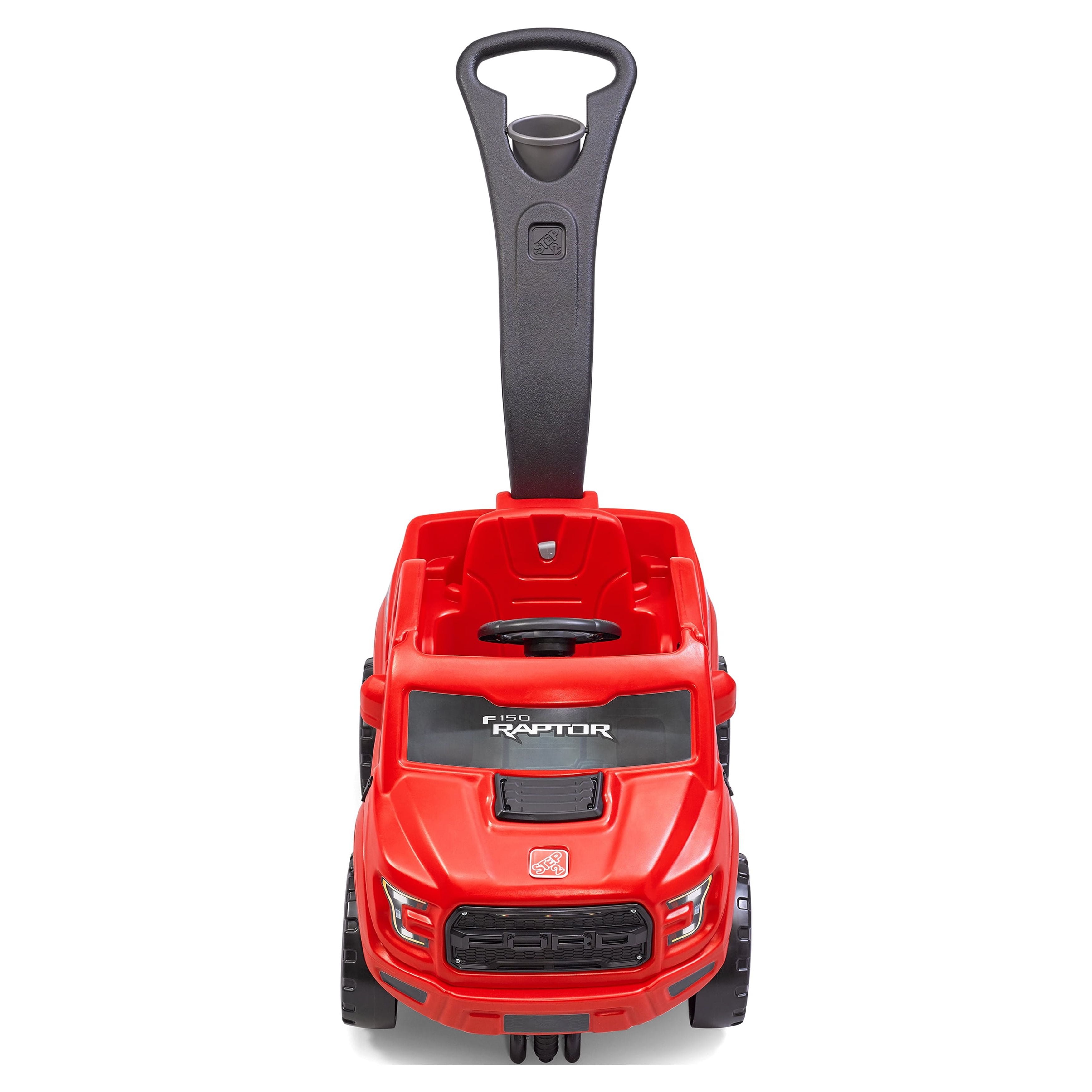 Step2 2-in-1 Red ford F-150 SVT Raptor Push Car, Ride-On Toy for Toddlers