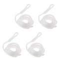 thumbnail image 3 of 4 Pack Of Double Braid Nylon Dock Line Bumper Fender Ropes For Boats Docking (White, 1/4 Inhc 6mm Diameter, 150cm 5FT Long) ,Easy to Operate, 3 of 6