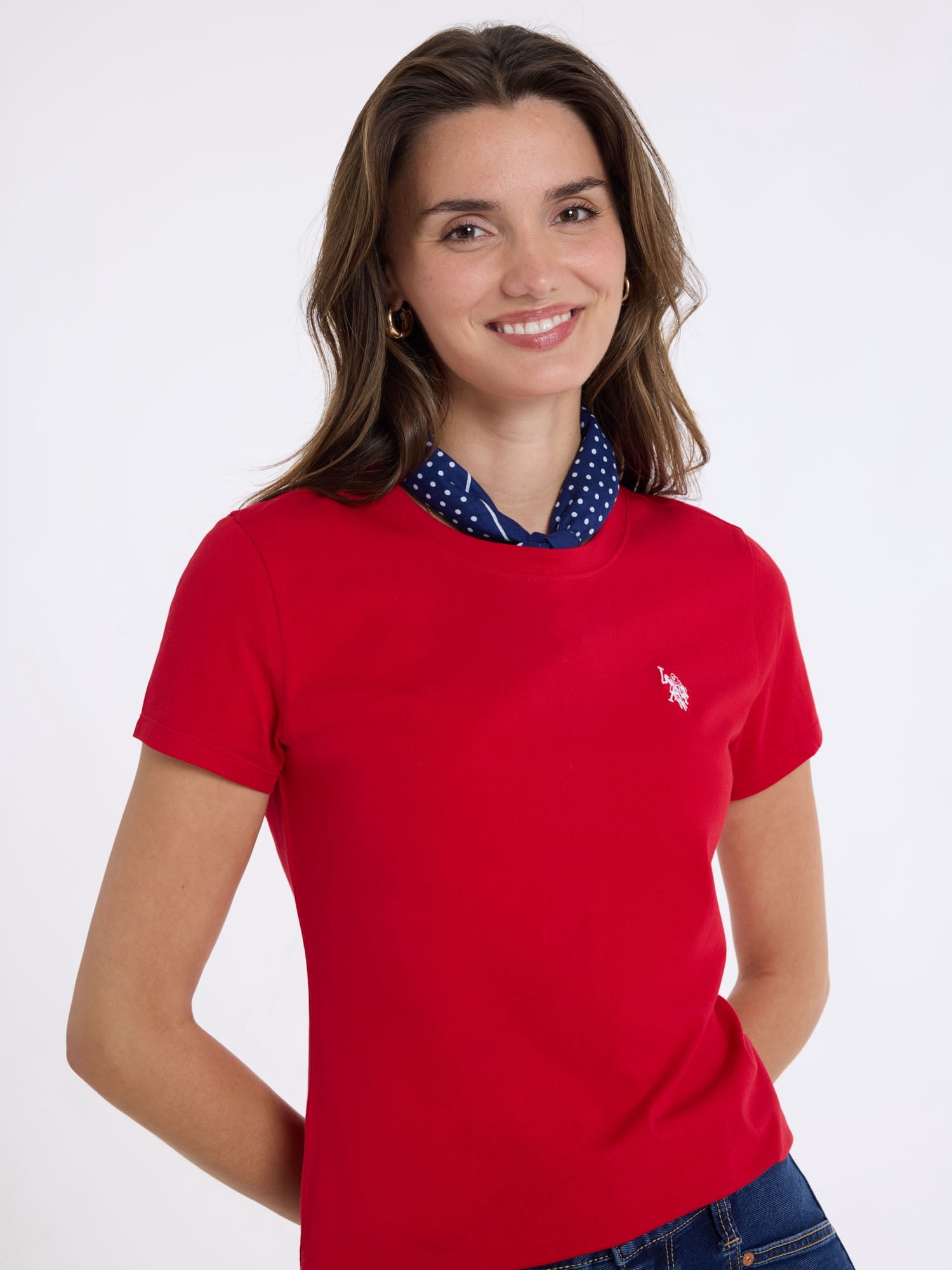 U.S. Polo Assn. Women's Luxury Feel Crew Neck Tee