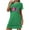 #0241-Green, variant on Uootdi Nightgown for Woman Christmas Short Gift Sleeve Night Dress Christmas Printed Sleep Shirt Cute Holiday Sleepwear Soft La dies Nightwear