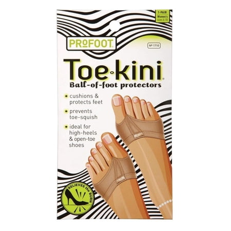 ProFoot Toe-Kini Ball-of-foot Protectors Nude 1 Pair Pack of 4