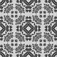thumbnail image 1 of Ahgly Company Indoor Square Patterned Black Cow Black Area Rugs, 4' Square, 1 of 6
