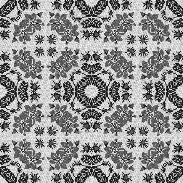 Ahgly Company Tapis d'Intérieur Lavable en Machine Carré Noir, 5 Pieds Carré