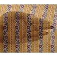 thumbnail image 4 of oneOone Viscose Chiffon Fabric Leaves & Floral Block Print Fabric BTY 42 Inch Wide, 4 of 5