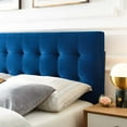 thumbnail image 2 of Lily King Biscuit Tufted Performance Velvet Headboard in Navy, 2 of 5