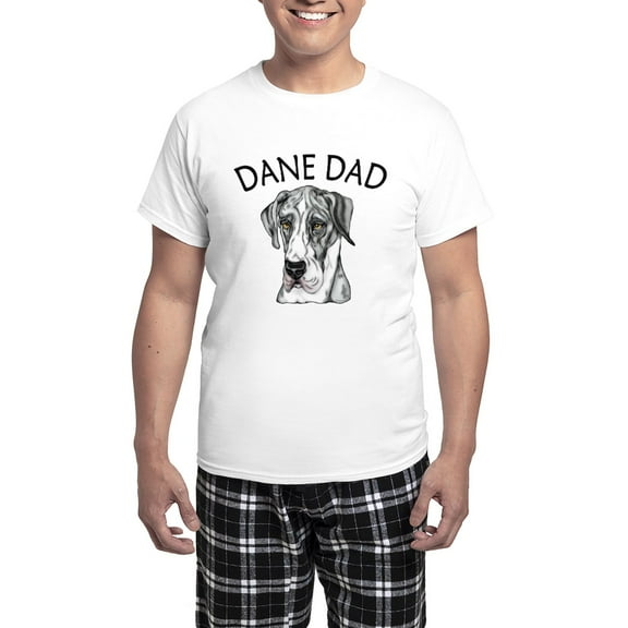 CafePress - Great Dane Dad Merleb UC Men's Light Pajamas - Men's Light Loose Fit Cotton Pajama Set