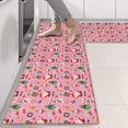 thumbnail image 2 of Kitchen Rugs Sets Of 2,Pink Christmas Santa and Tree Pattern Anti Fatigue Kitchen Mat Rugs Non Slip Washable,Decorative Kitchen Floor Mats for Kitchen,Sink,Laundry,17"X47", 2 of 5