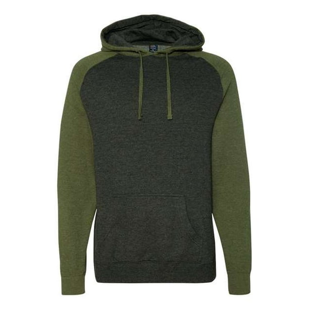 Independent Trading Co Jersey con capucha para hombre carbón jaspeado/ejército jaspeado XL Compañía de Comercio Independiente IND40RP